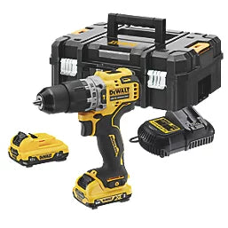 DeWALT 12v XR Brushless Sub-Compact Hammer Drill Driver - 2 x 2Ah - DC ...