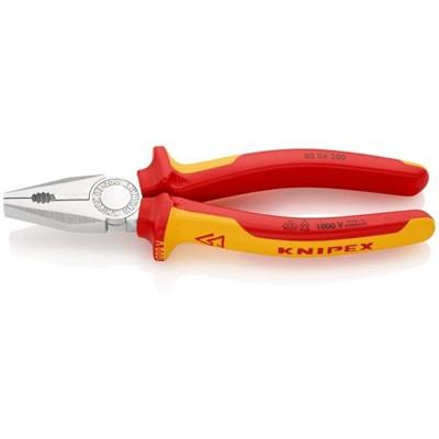 Knipex VDE 1000V Insulated Combination Pliers 200mm - 03 06 200