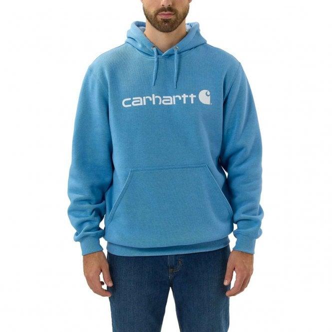 Carhartt LooseFit Mediumweight Graphic Hoodie – Blue Lagoon Heather – TS0074