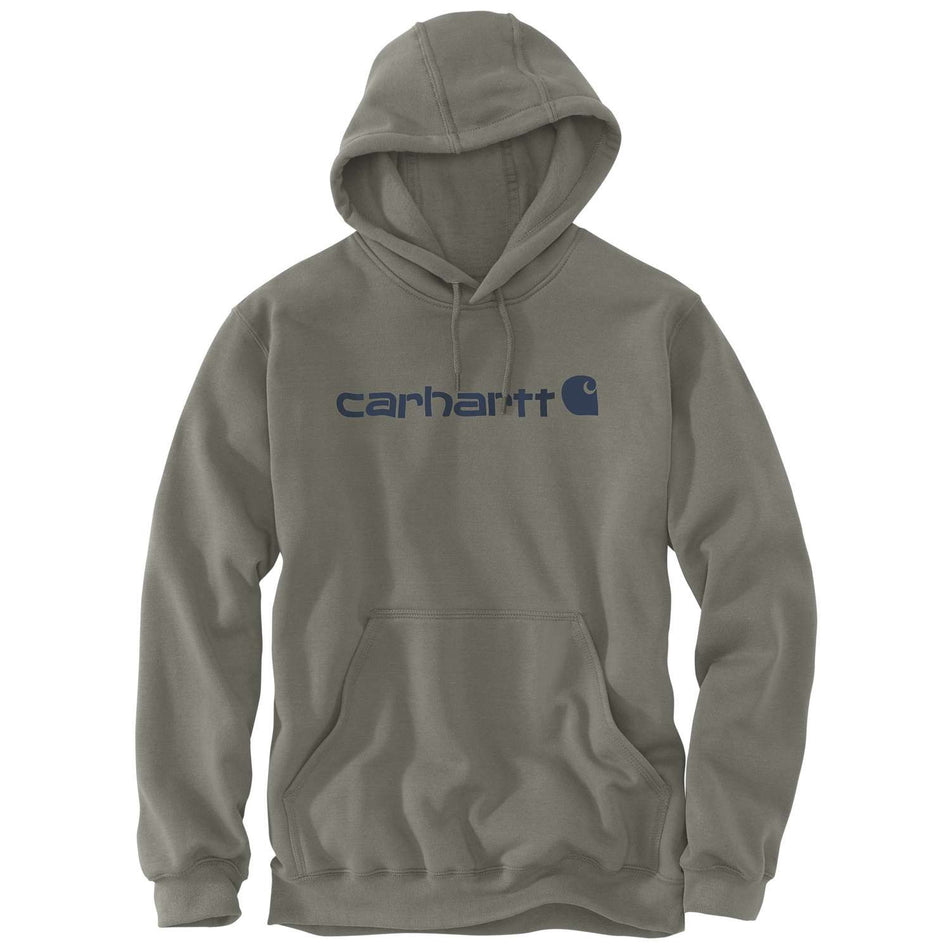 Carhartt Marquette Hoodie Logo Hooded Sweatshirt - Dusty Olive