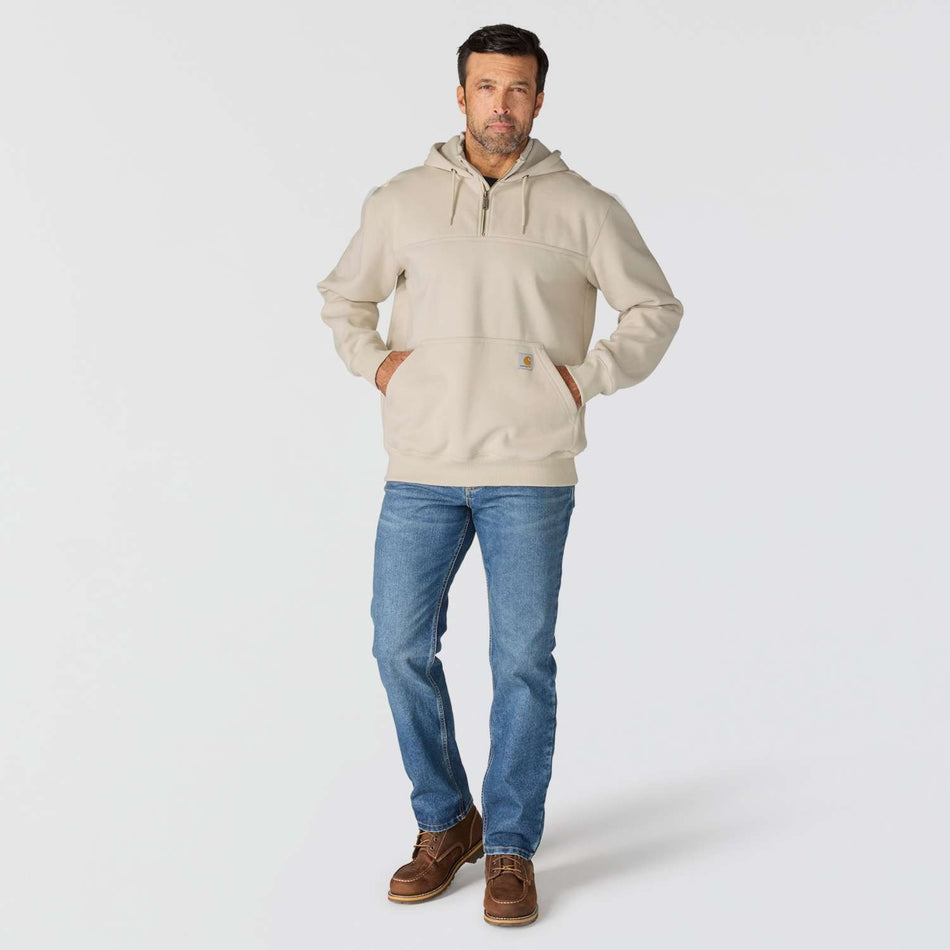 Carhartt 100617 Paxton Rain Defender Heavyweight Quarter Zip Hoodie - Cobblestone