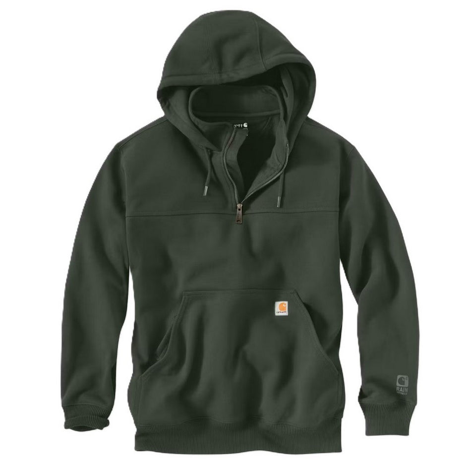 Carhartt 100617 Paxton Rain Defender Heavyweight Quarter Zip Hoodie - Forestry Green