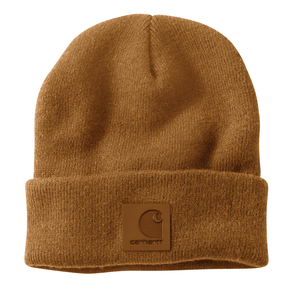 Carhartt 101070 Leatherette Watch Cap Knit Beanie Hat – Carhartt Brown
