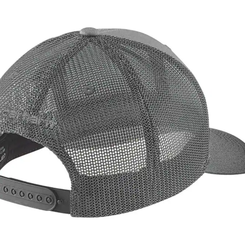 Carhartt 105216 Rugged Flex™ Twill Mesh-Back Logo Patch Cap - Asphalt