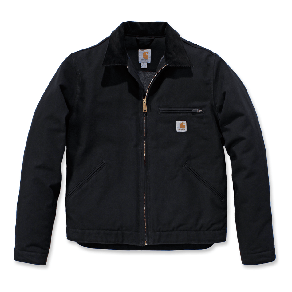Carhartt Iconic 103828 Relaxed Fit Duck J01 Detroit Jacket - Black