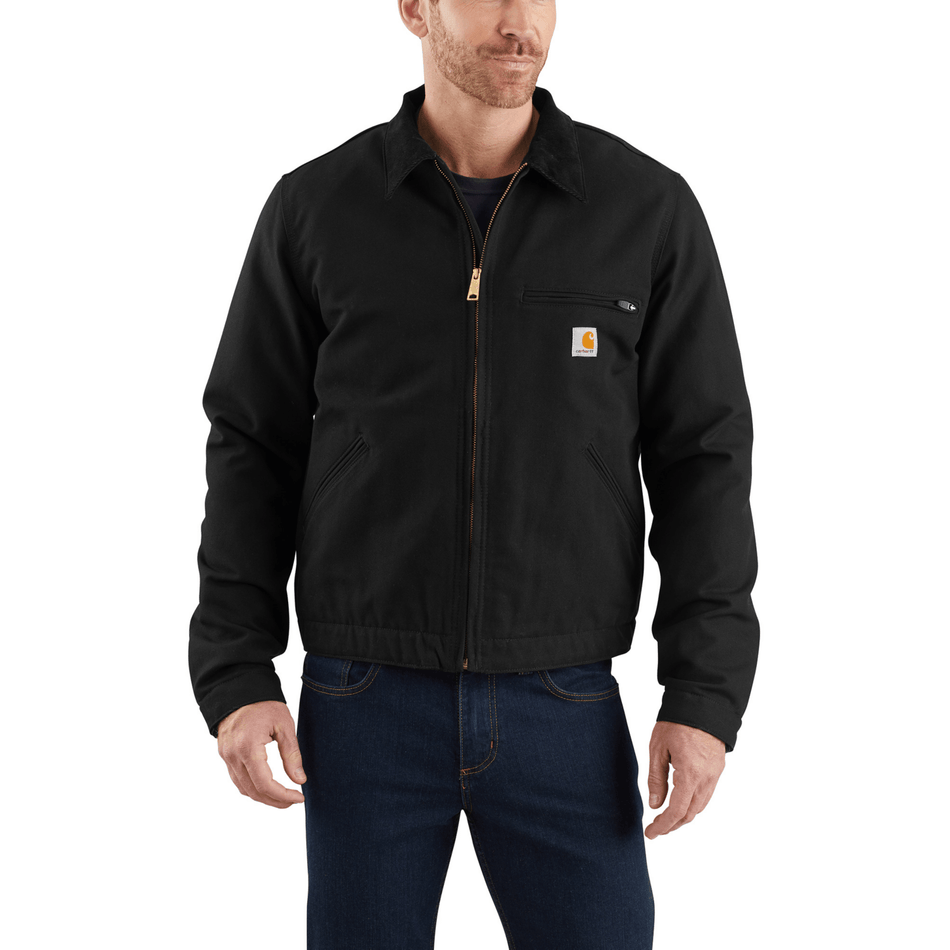 Carhartt Iconic 103828 Relaxed Fit Duck J01 Detroit Jacket - Black