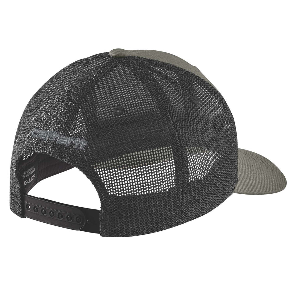 Carhartt 105216 Rugged Flex™ Twill Mesh-Back Logo Patch Cap - Dusty Olive