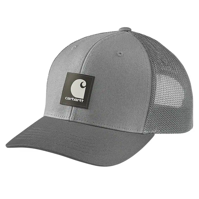 Carhartt 105216 Rugged Flex™ Twill Mesh-Back Logo Patch Cap - Asphalt