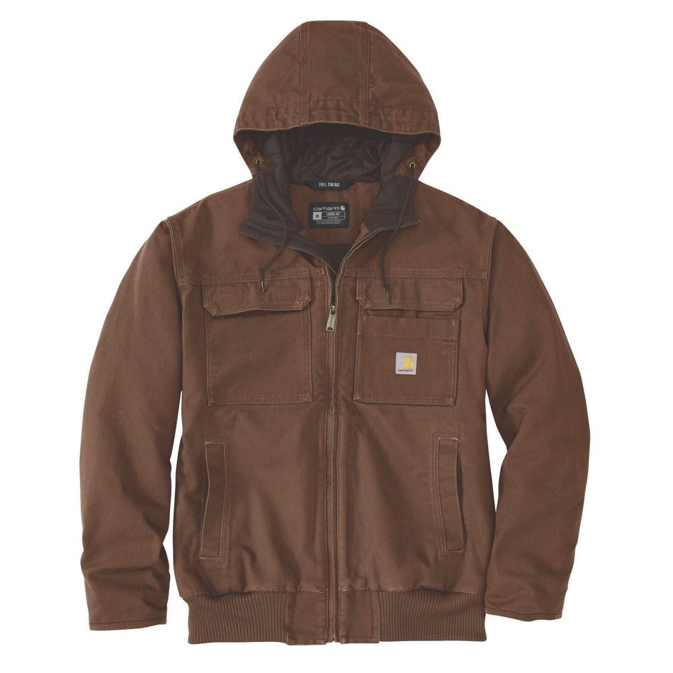 Carhartt Bartlett Washed Duck Active Jacket Loose Fit Jacket 106980 - Red Duck