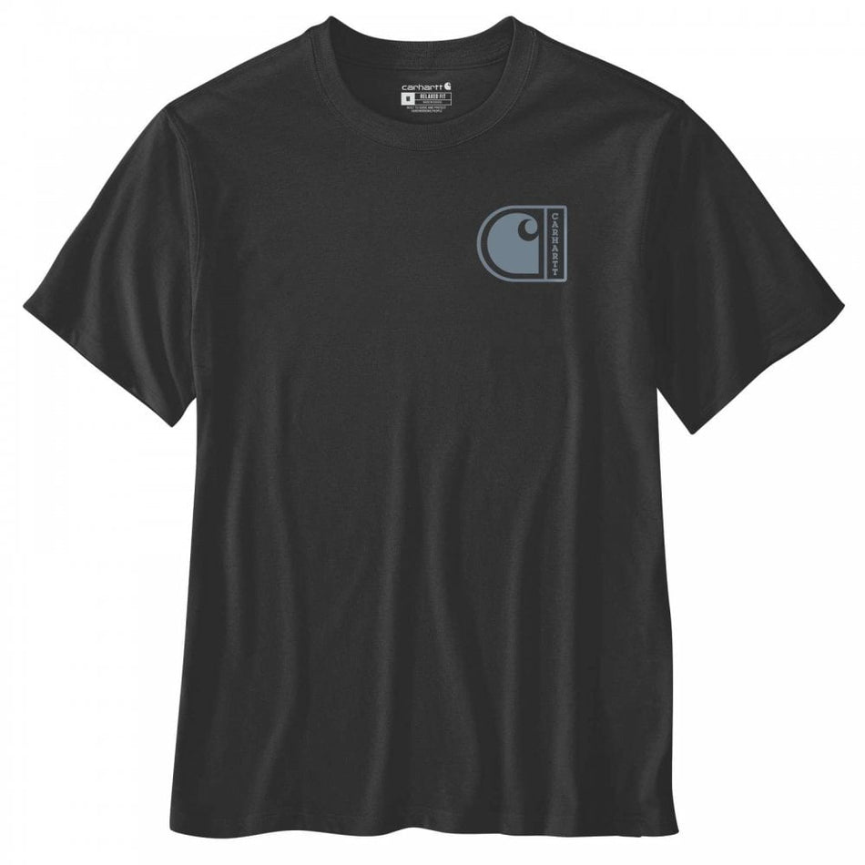 Carhartt 107048 Relaxed Fit Lightweight Short-Sleeve C Graphic T-Shirt - Black