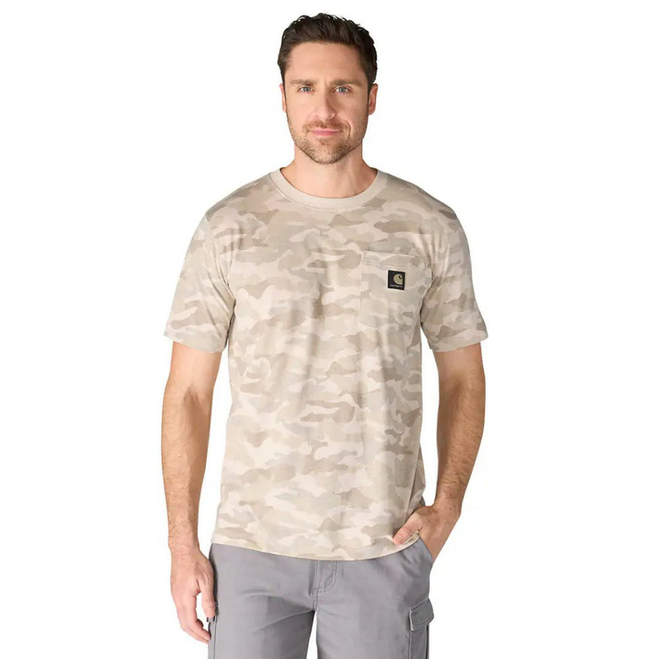 Carhartt Irvine Relaxed Camo T-Shirt - Fossil Tan Camo