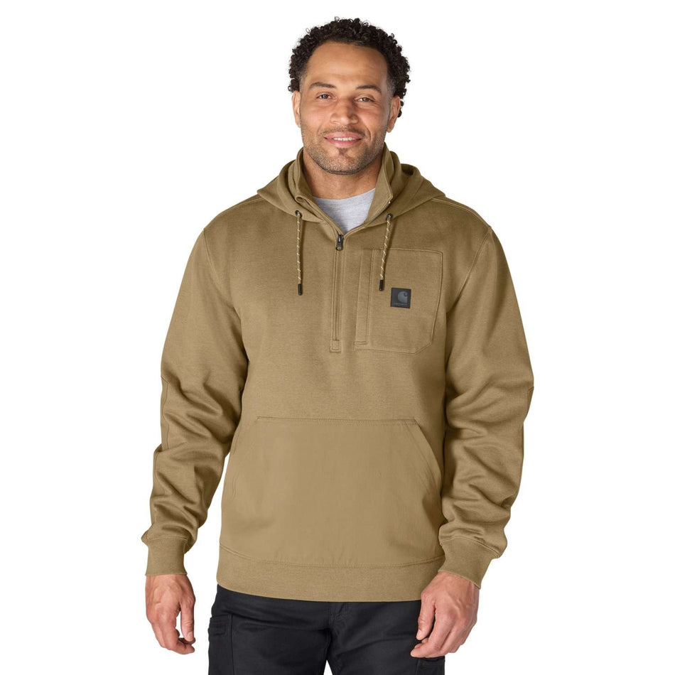 Carhartt Steel Bridgeport Rain Defender™ Half-Zip Hoodie - Field Fatigue