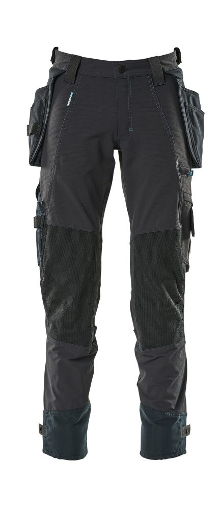Mascot Advanced 17031-311-010 Work Trousers with Removable Holster Pockets - Black