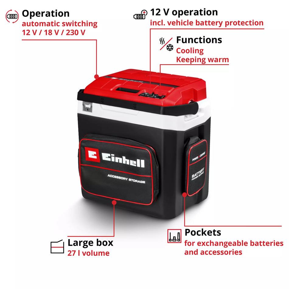 Einhell PROFESSIONAL Battery-Powered Cooler Box TE-COL 18/27 Li - Solo