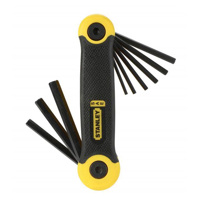 Stanley Imperial Folding Hexagon Key Set, 9 Piece (5/64 - 1/4in)