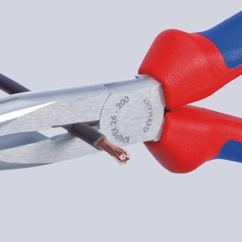 Knipex Snipe Nose Side Cutting Pliers 200mm - 26 12 200