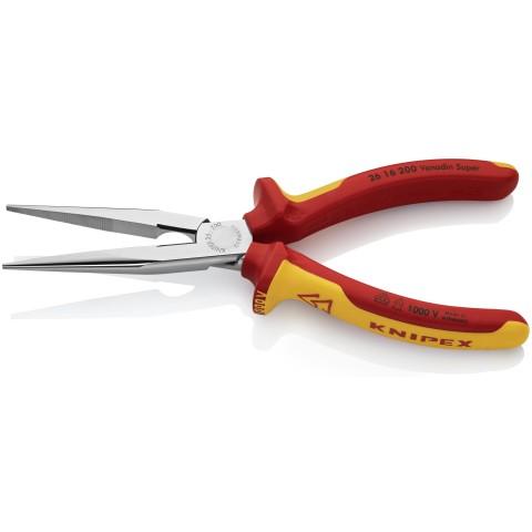 Knipex VDE 1000V Insulated Snipe Nose Side Cutting Pliers 200mm - 26 16 200