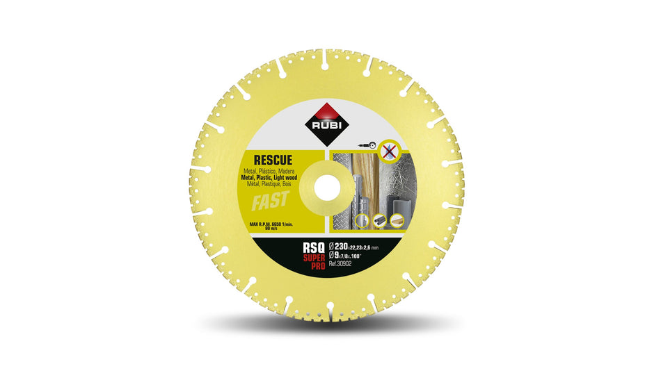 Rubi Rescue Vacuum Brazed - RSQ Diamond Blade - 30902