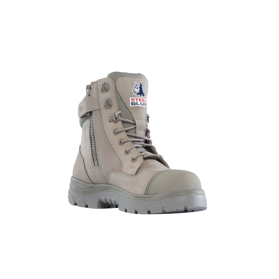 *Pre-Order* Steel Blue Southern Cross Zip Scuff Composite Boot - Granite