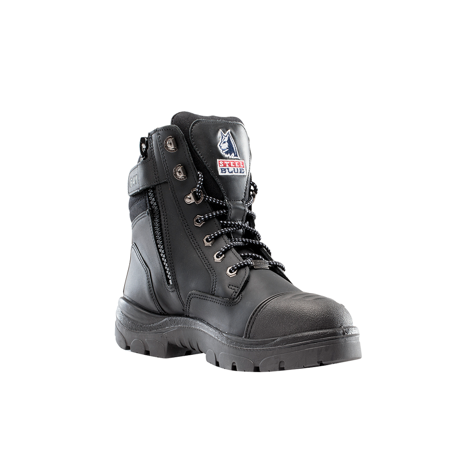 Steel Blue - Southern Cross Zip Scruff S3 - Graphene Black