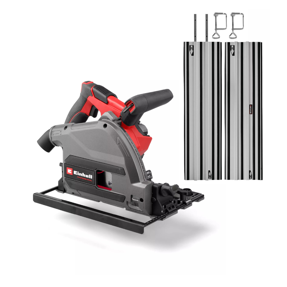Einhell PROFESSIONAL Cordless Plunge Cut Saw with 2x Rails TP-PS 18/165 Li BL - Solo