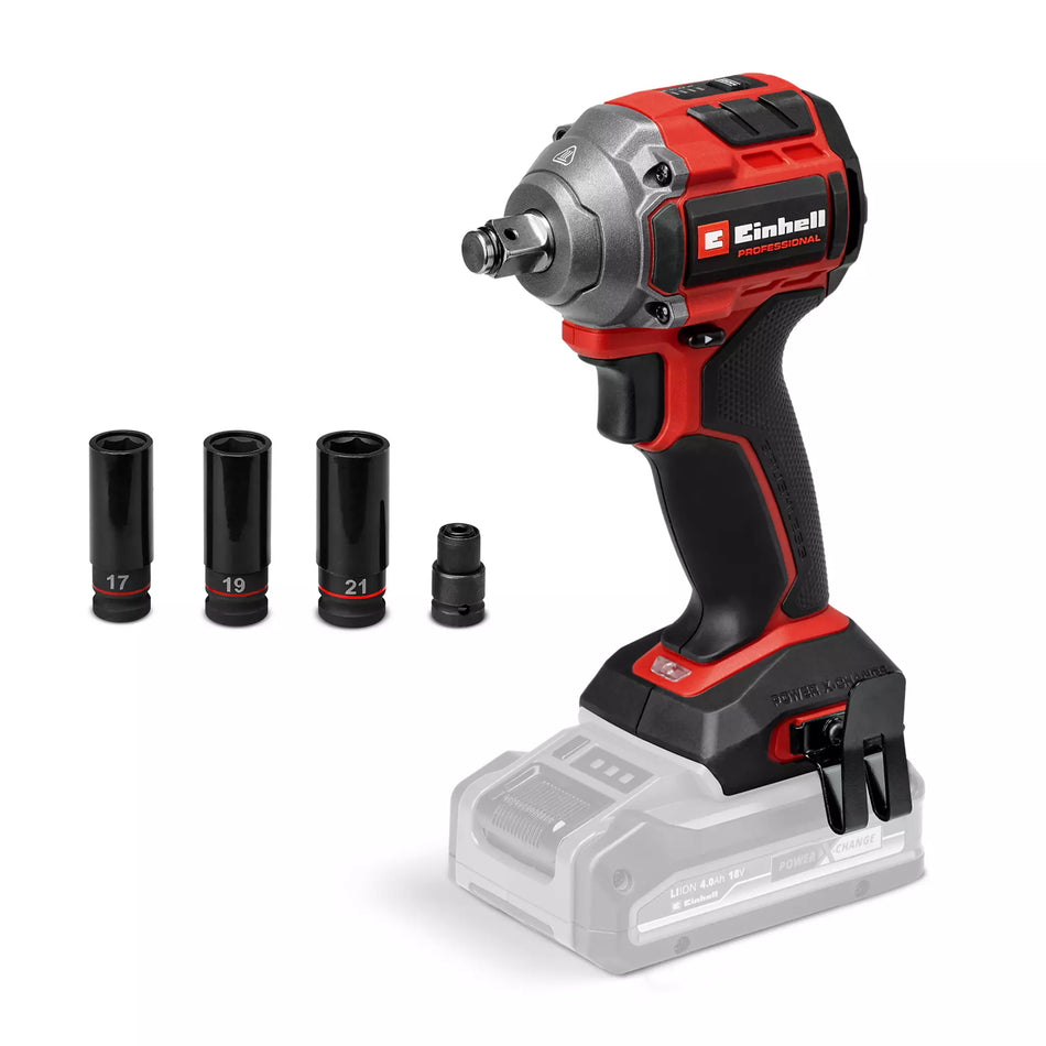 Einhell PROFESSIONAL PXC 18V 260Nm Professional Brushless 3 Speed Compact Impact Wrench - Body Only