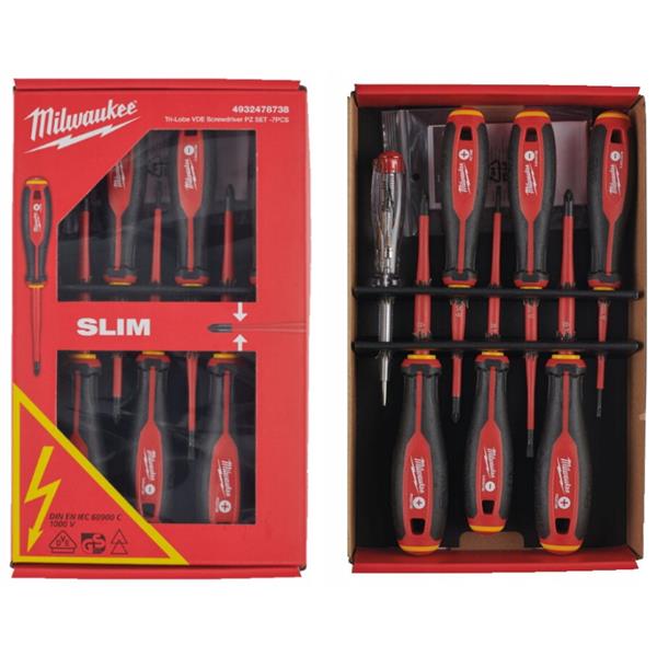 Milwaukee Tri-Lobe VDE Screwdriver Set - 7 Piece