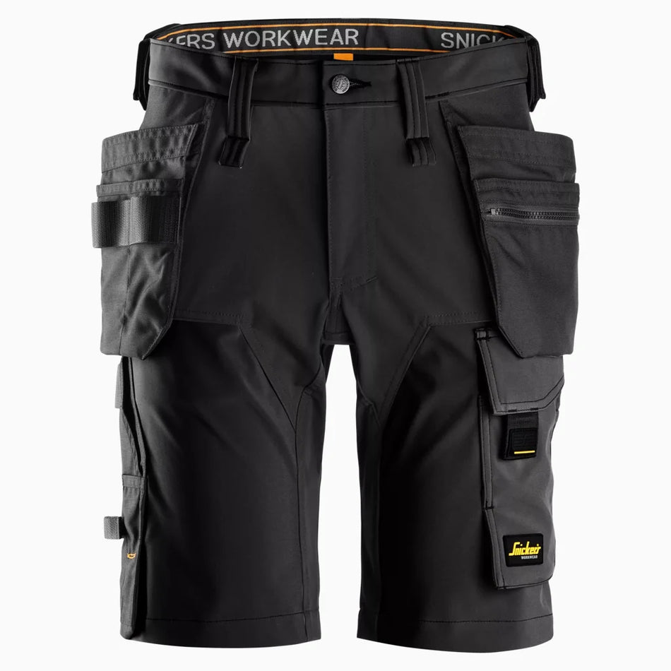 Snickers 4-Way Stretch Shorts Holster Pockets - Black - 6175