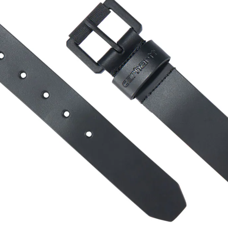 Carhartt Leather Roller Buckle Belt - Black