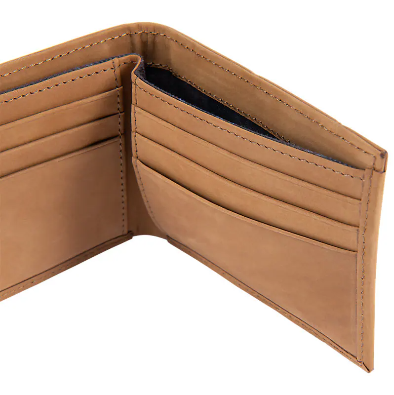 *PRE-ORDER* Carhartt Saddle Leather Bifold Wallet Legacy Passcase - Black Carhartt Brown