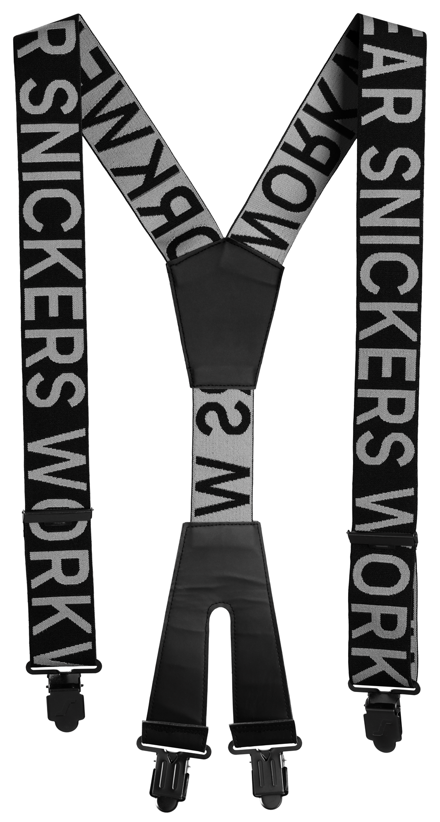 Snickers Logo Braces - Black/ Steel Grey - 9064