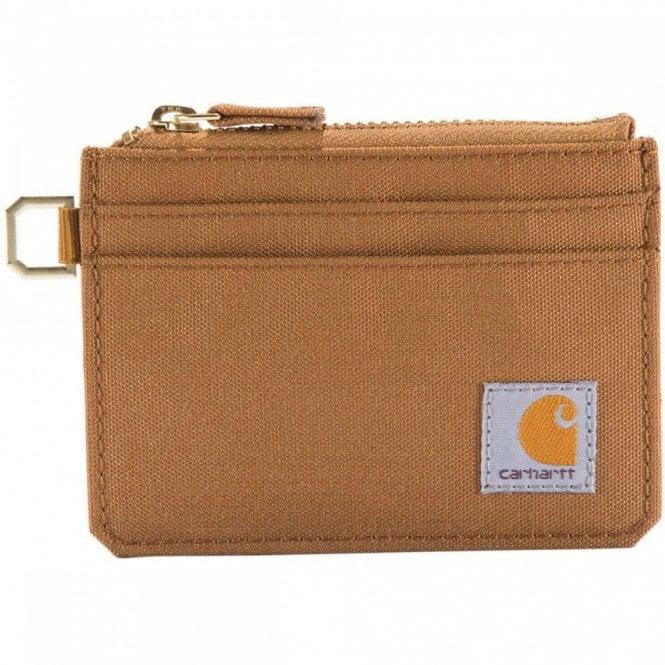 Carhartt Nylon Duck Zippered Card Keeper Wallet - Carhartt Brown
