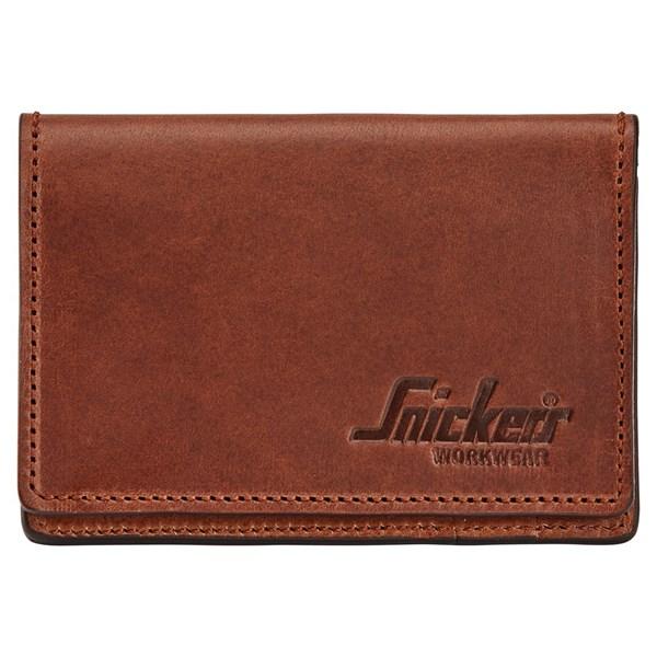 Snickers Leather Card Holder Wallet - Brown
