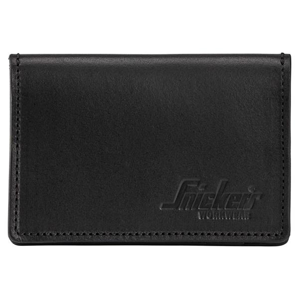 Snickers Leather Card Holder Wallet - Black