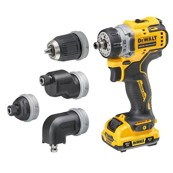 DeWALT 12v XR Multi-Head Drill Driver - 2 x 3Ah - DCD703L2T-GB