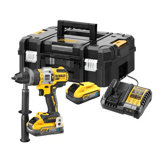 DeWALT 18v XRP Hammer Drill Driver With FLEXVOLT ADVANTAGE - 2 x 5Ah Powerstack Batteries - DCD999H2T-GB