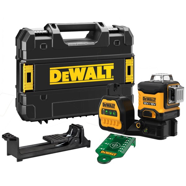 DeWALT 12/18V 3 X 360 Multi Line Green Laser - Bare Unit -DCE089NG18-XJ