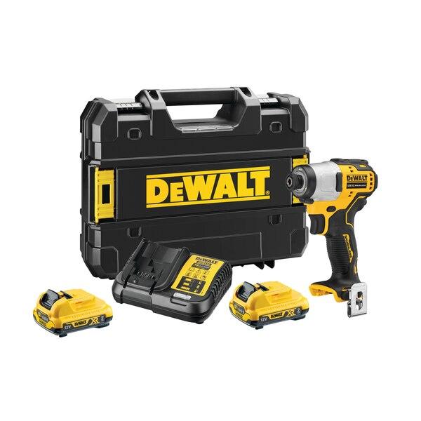 DeWALT 12V XR Brushless Sub-Compact Impact Driver - 2 x 2Ah - DCF801D2-GB