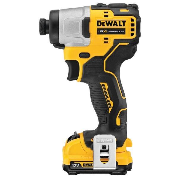 DeWALT 12V XR Brushless Sub-Compact Impact Driver - 2 x 2Ah - DCF801D2-GB