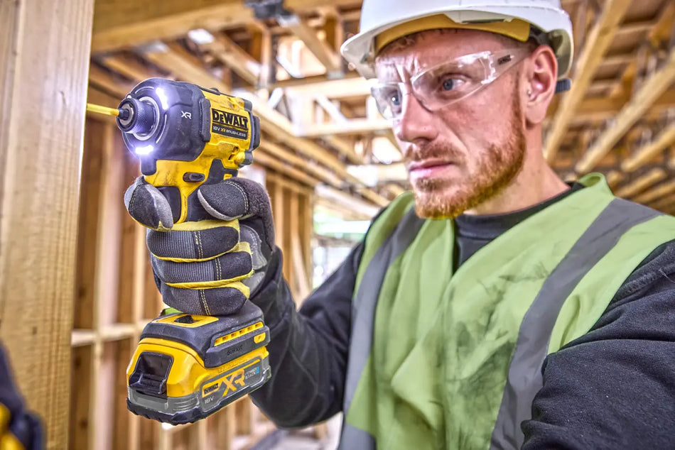 DeWALT 18V XR® Brushless Hydraulic Impact Driver Kit - 2 x 1.7Ah POWERSTACK™ Batteries - DCF870E2T