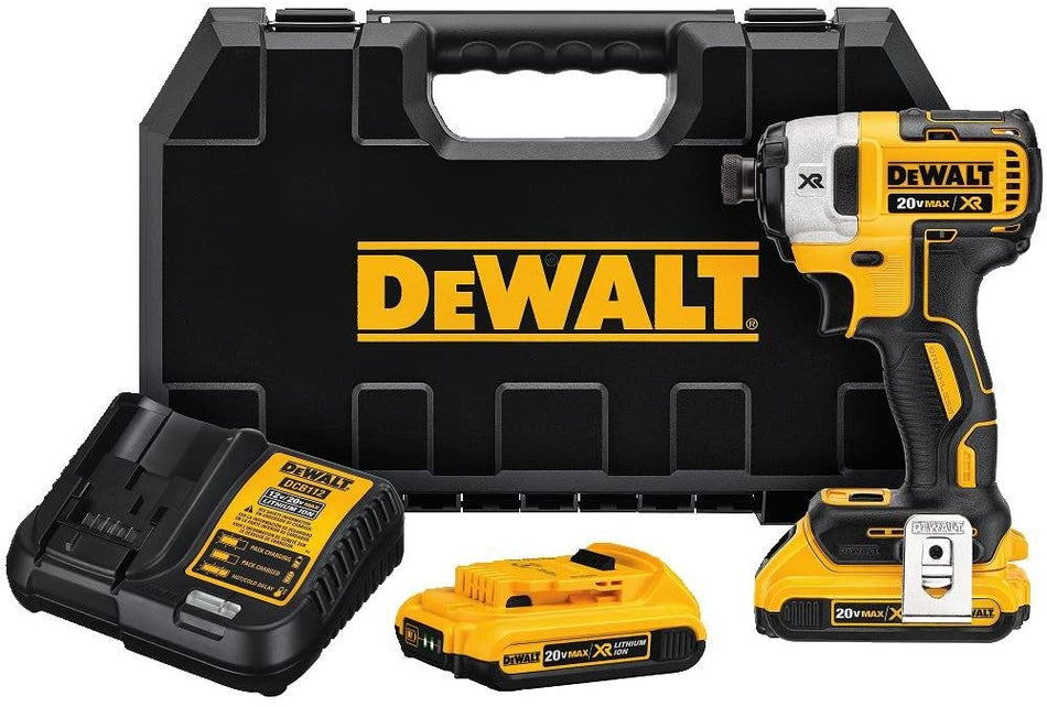 DeWALT 18V XR Brushless Impact Driver - 2 x 2.0Ah - DCF887D2-GB