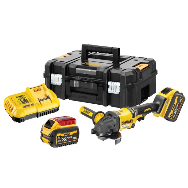 DeWALT 54V XR FLEXVOLT High Power 125mm Angle Grinder - 2 x 6Ah - DCG418T2-GB