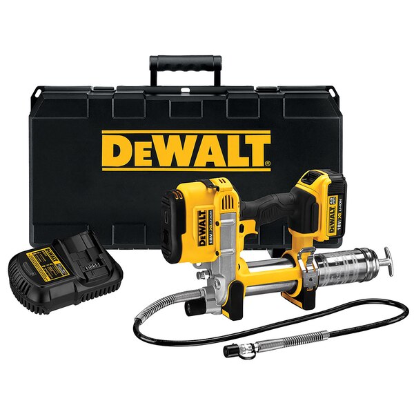 DeWALT 18V XR Grease Gun - 1 x 4.0Ah - DCGG571M1-GB