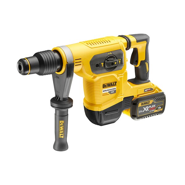 DeWALT 54V XR FLEXVOLT 40mm 5Kg SDS-Max Hammer - 2 x 9.0Ah - DCH481X2-GB