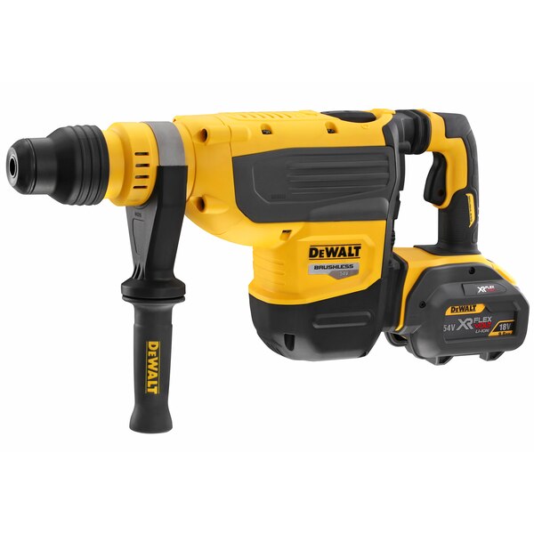 DeWALT 54V XR FLEXVOLT 48mm SDS-Max Rotary Hammer - 2 x 9.0Ah - DCH733X2-GB