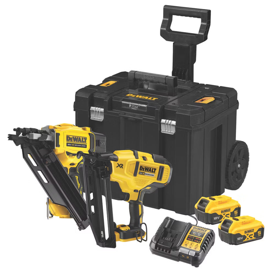 DeWALT 18v Brushless Nailer Twin Kit - DCK246P2T-GB