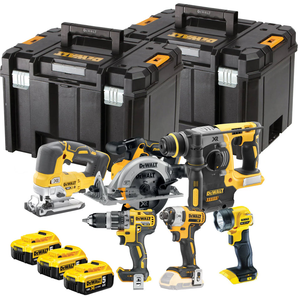 DeWALT 18v Brushless 6 Piece Power Tool Combo Kit - DCK690P3T-GB