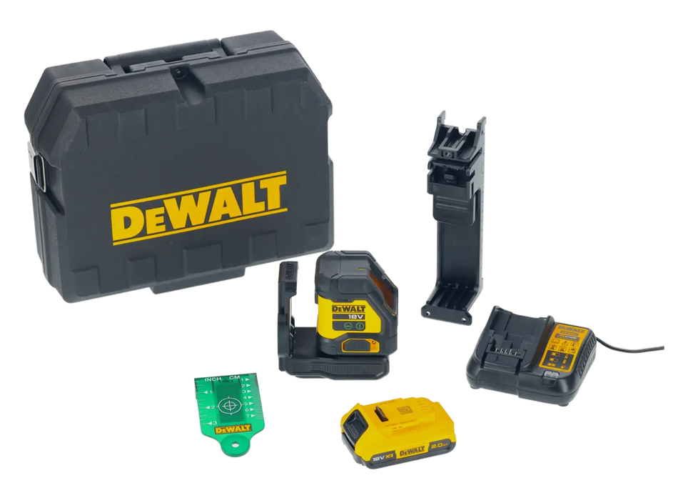 DeWALT 18v Compact Green Cross Line Laser - DCLE34021D1-GB