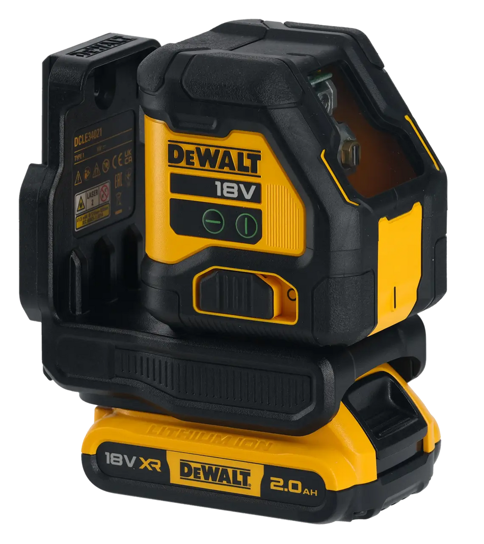 DeWALT 18v Compact Green Cross Line Laser - DCLE34021D1-GB