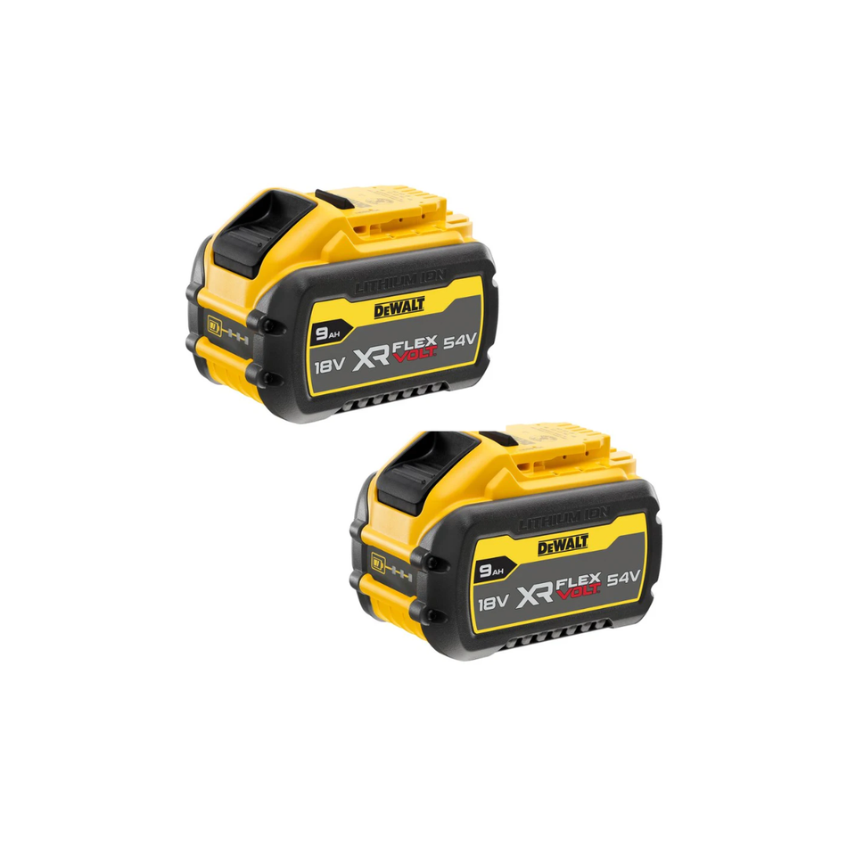 DeWALT 54v 9Ah XR FLEXVOLT Battery Twin Pack - DCB547X2-XJ